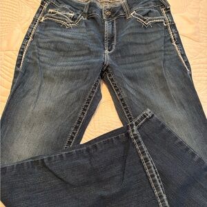 Ariat Women's Boot Cut Jeans in Dark Blue 32 Short